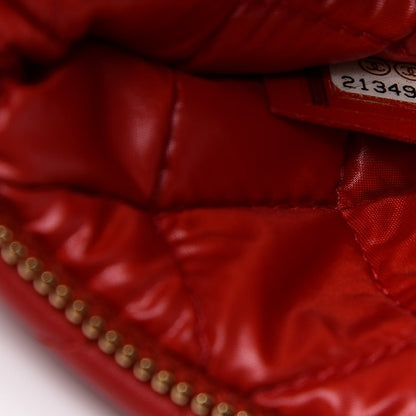 Chanel Lambskin Quilted CC Beauty Clutch Red 8 of 8