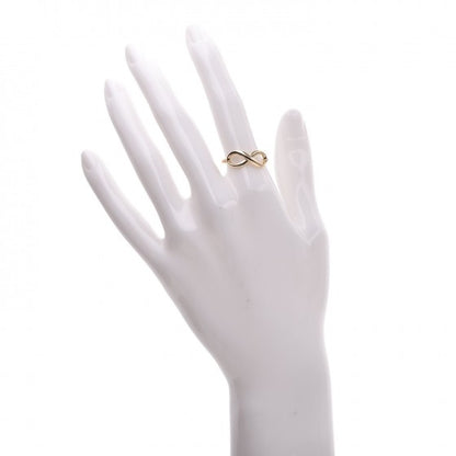 Tiffany 18K Yellow Gold Infinity Ring 54 7 2 of 5