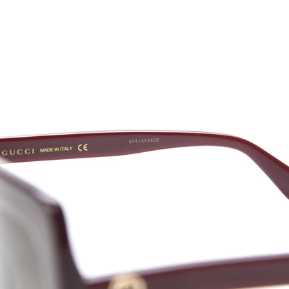 Gucci Acetate Oversize Sunglasses GG0328S Red 7 of 9