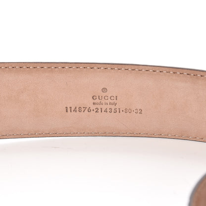 Gucci Guccissima Signature Interlocking G 40mm Belt 80 32 Scarlatto 4 of 9