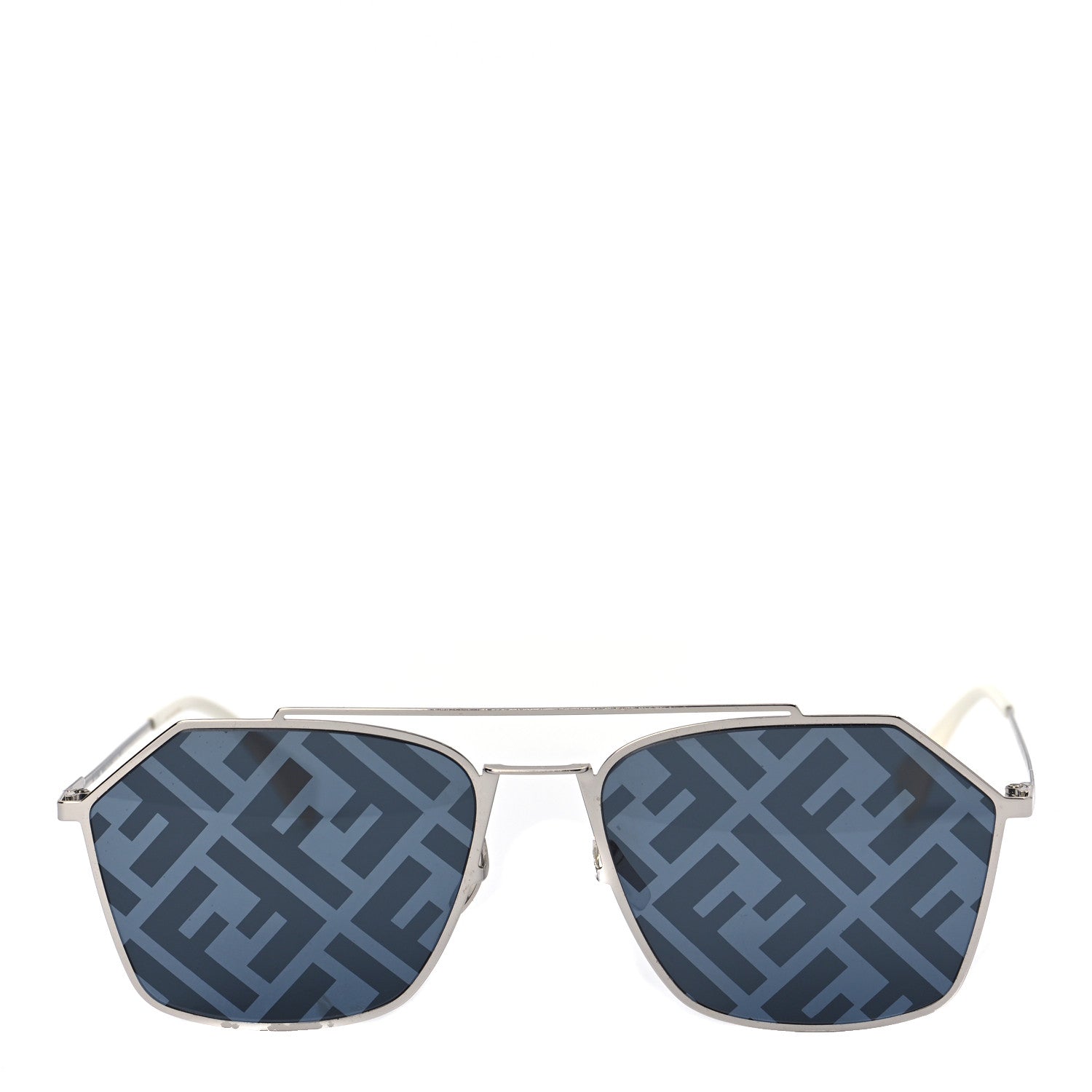 Fendi Metal Aviator Sunglasses FFM0022/S Silver 2 of 6
