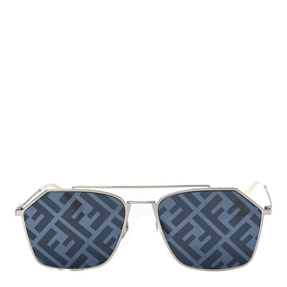 Fendi Metal Aviator Sunglasses FFM0022/S Silver 2 of 6