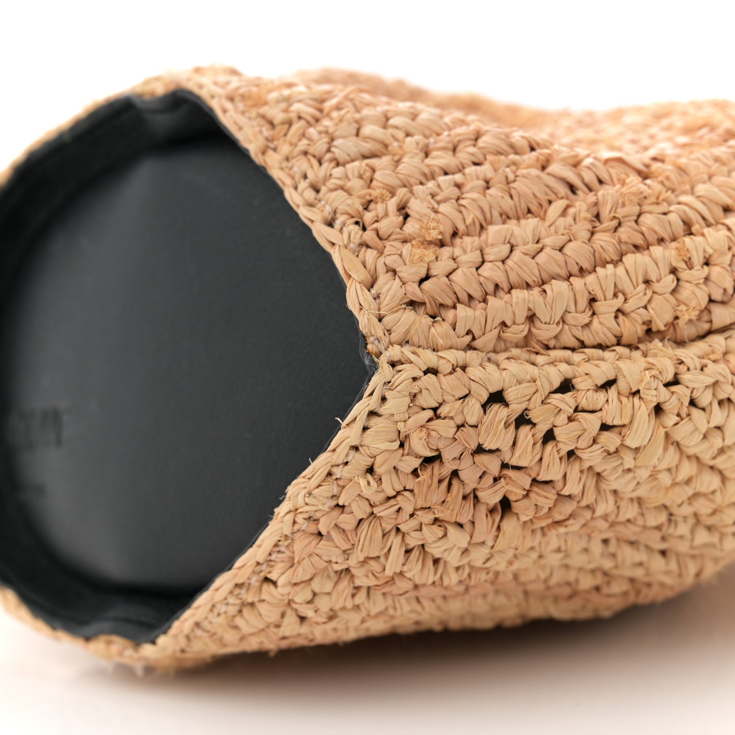 Raffia Mini Bunny Crossbody Bag Natural Tan