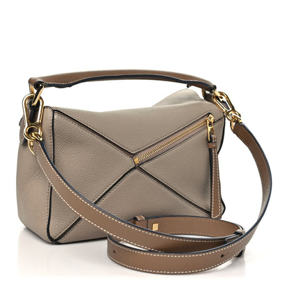Loewe Grained Calfskin Small Puzzle Bag Sand Mink 3 of 10