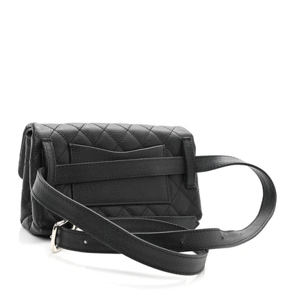 Chanel Grained Calfskin Quilted 2.55 Reissue Flap Belt Bag Clutch Black 3 of 10