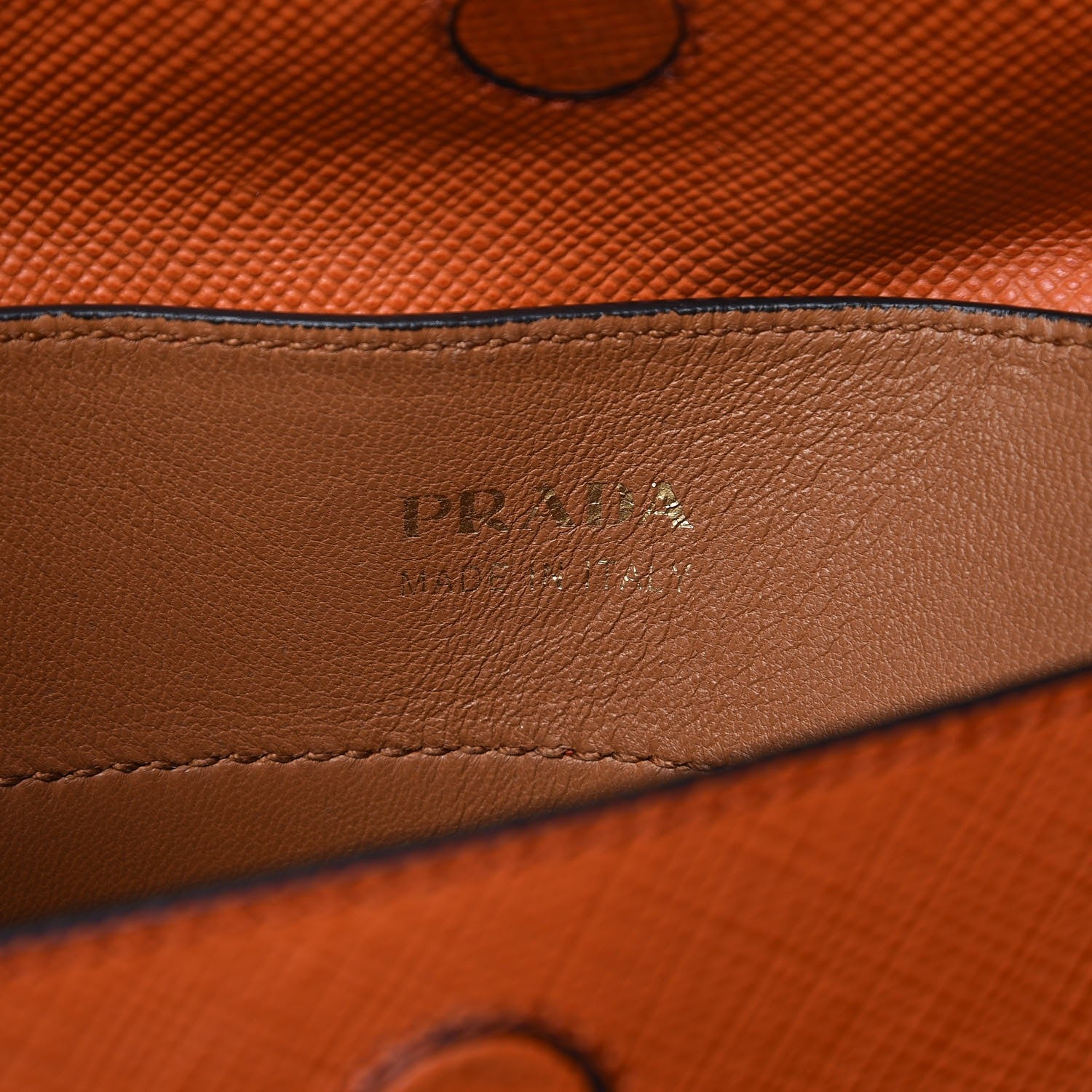 Prada Saffiano Cuir Medium Double Bag Papaya 7 of 10