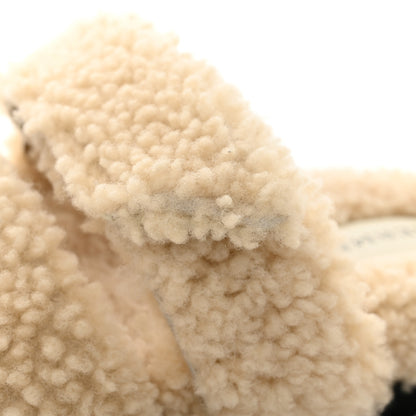 Hermes Woolskin Womens Chypre Sandals 36.5 Ecru 8 of 9