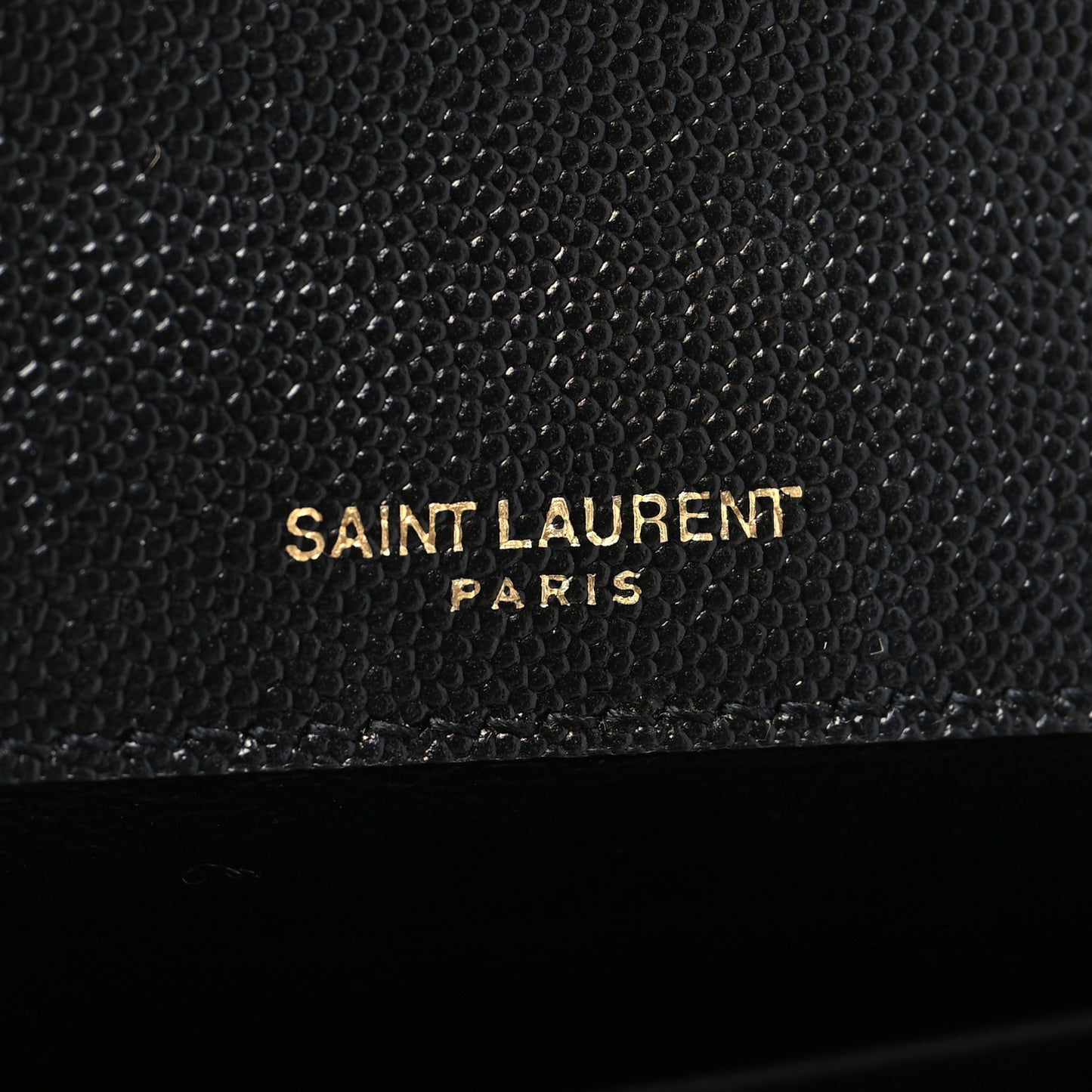 Grain De Poudre Matelasse Monogram Small Vicky Chain Bag Black
