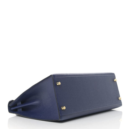 Hermes Epsom Kelly Sellier 32 Bleu Saphir 4 of 11