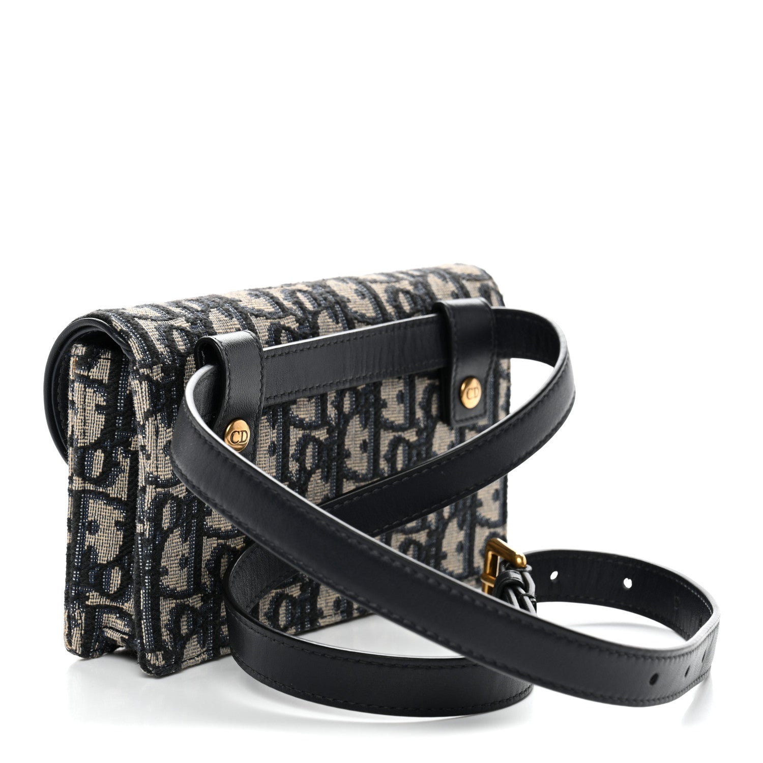 Christian Dior Oblique Saddle Belt Bag Blue 1850432 – FASHIONPHILE