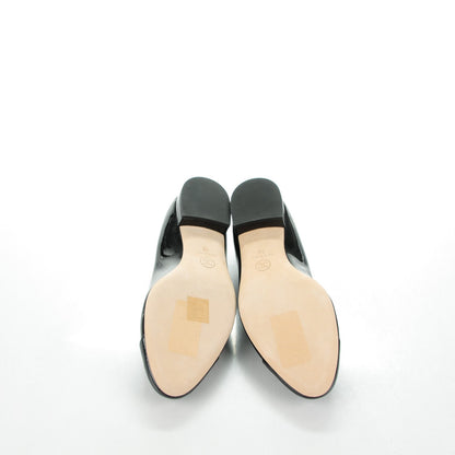 Chanel Patent Calfskin CC Cap Toe Flats 38 Black 5 of 7