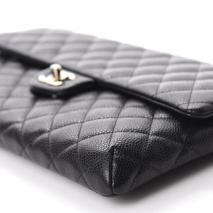 Chanel Caviar Quilted Flap Clutch Black 7 of 11