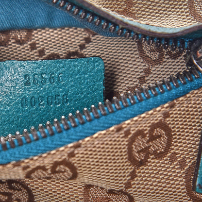 Gucci GG Monogram Web Double Pocket Belt Bag Turquoise 7 of 9
