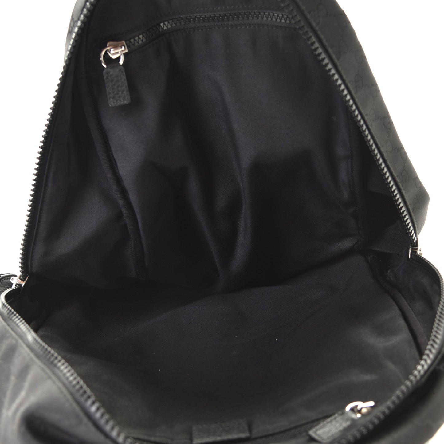Nylon Monogram Slim Backpack Black