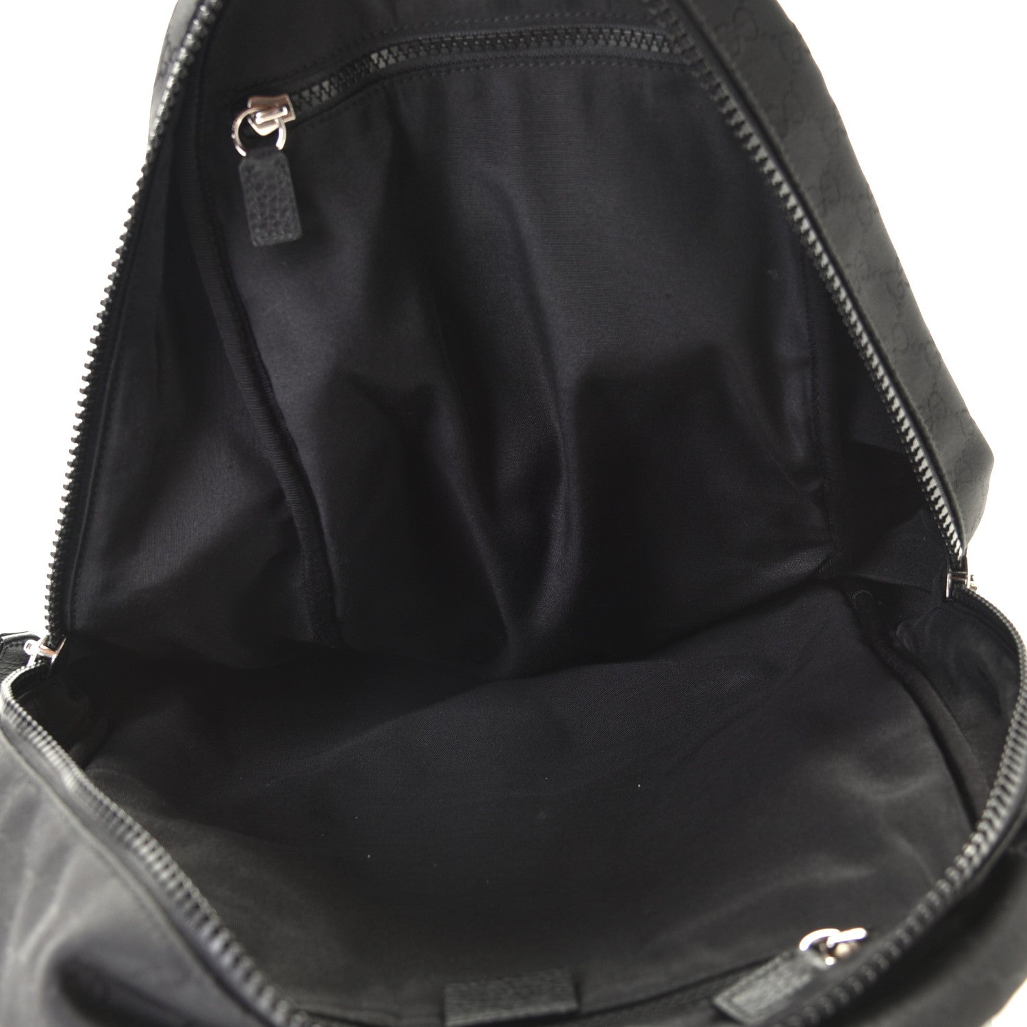 Gucci Nylon Monogram Slim Backpack Black 9 of 12