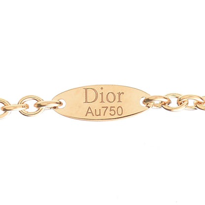 Christian Dior 18K Yellow White Gold Diamond Black Onyx Mother of Pearl Rose Celeste Medallion Pendant Necklace 7 of 8
