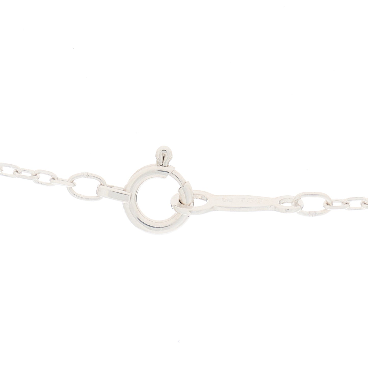 18K White Gold Diamond Akoya Pearl 7mm Morning Dew Pendant Necklace