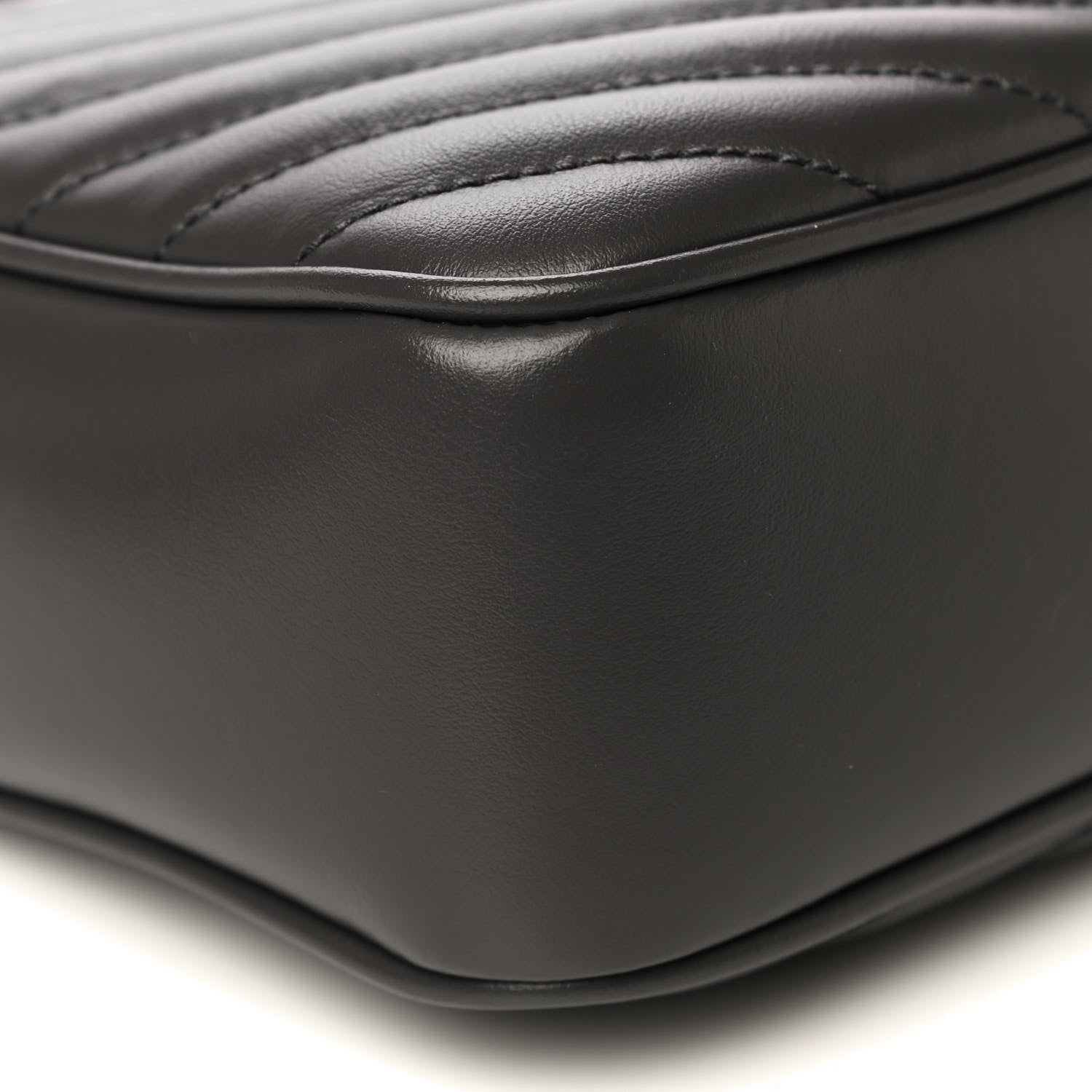 Saint Laurent Calfskin Matelasse Monogram Lou Camera Bag Asphalt 12 of 13