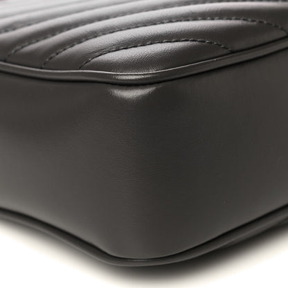 Saint Laurent Calfskin Matelasse Monogram Lou Camera Bag Asphalt 12 of 13