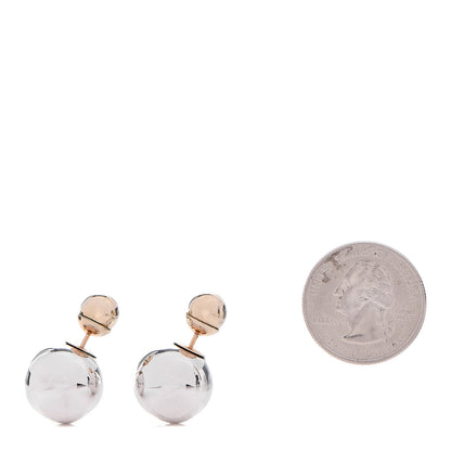 Christian Dior Mise En Dior Tribal Earrings Gold Silver 2 of 4