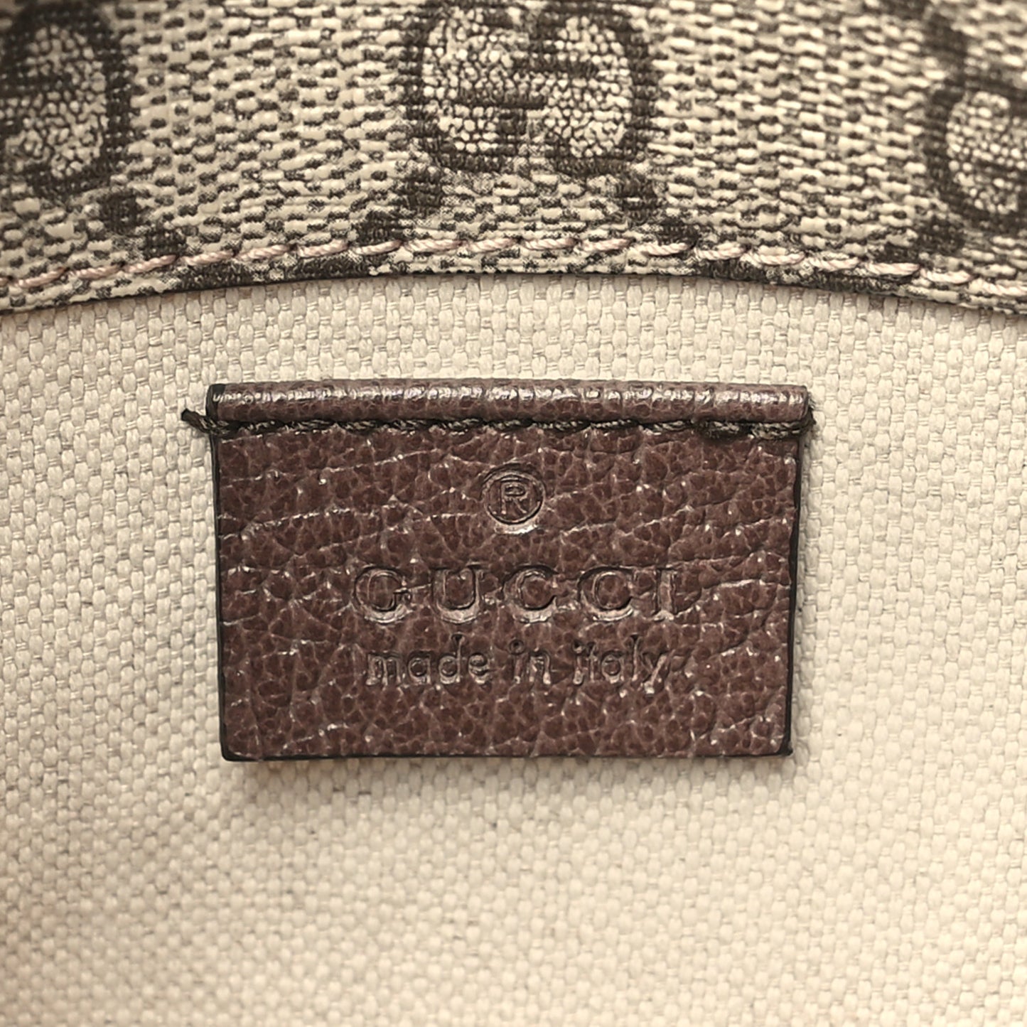 GG Supreme Monogram Web Neo Vintage Double Flap Messenger Bag Beige New Acero