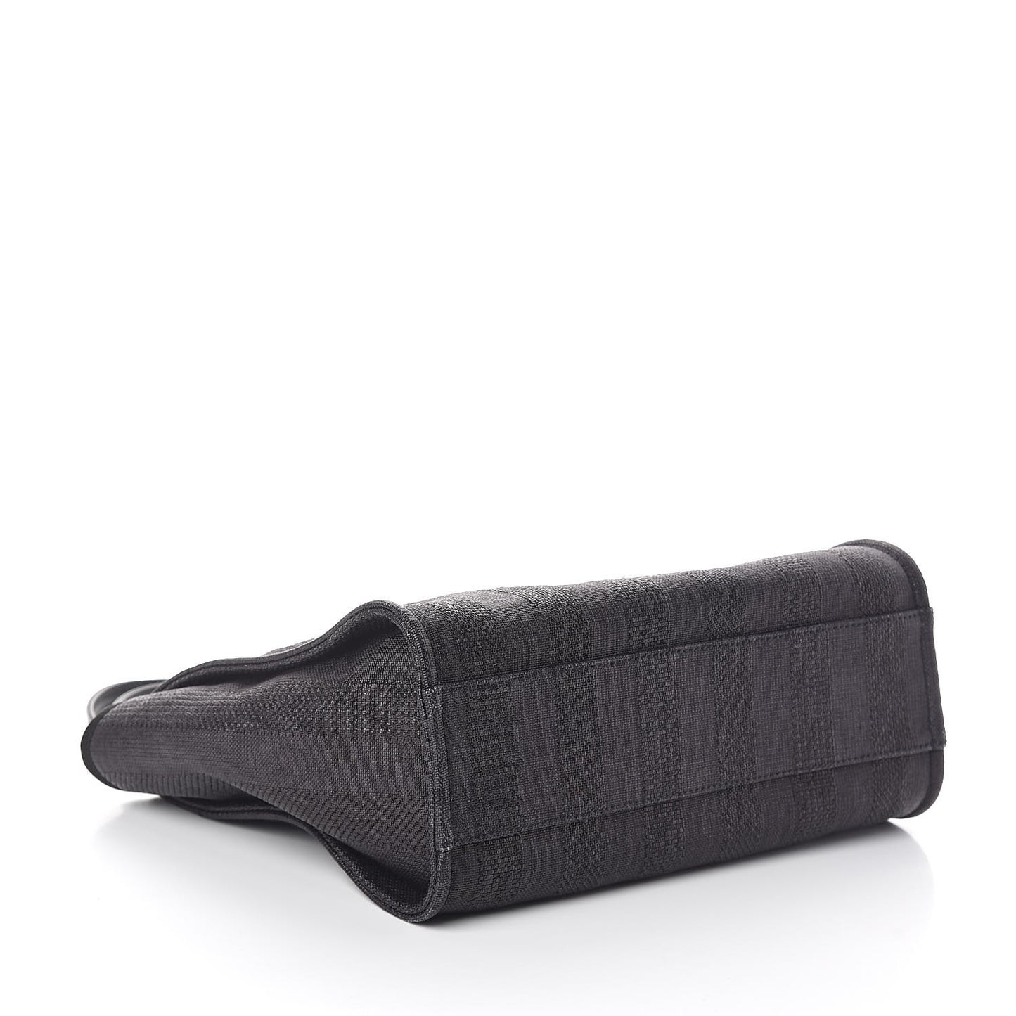 Mixed Fibers Striped Small Deauville Tote Navy Blue