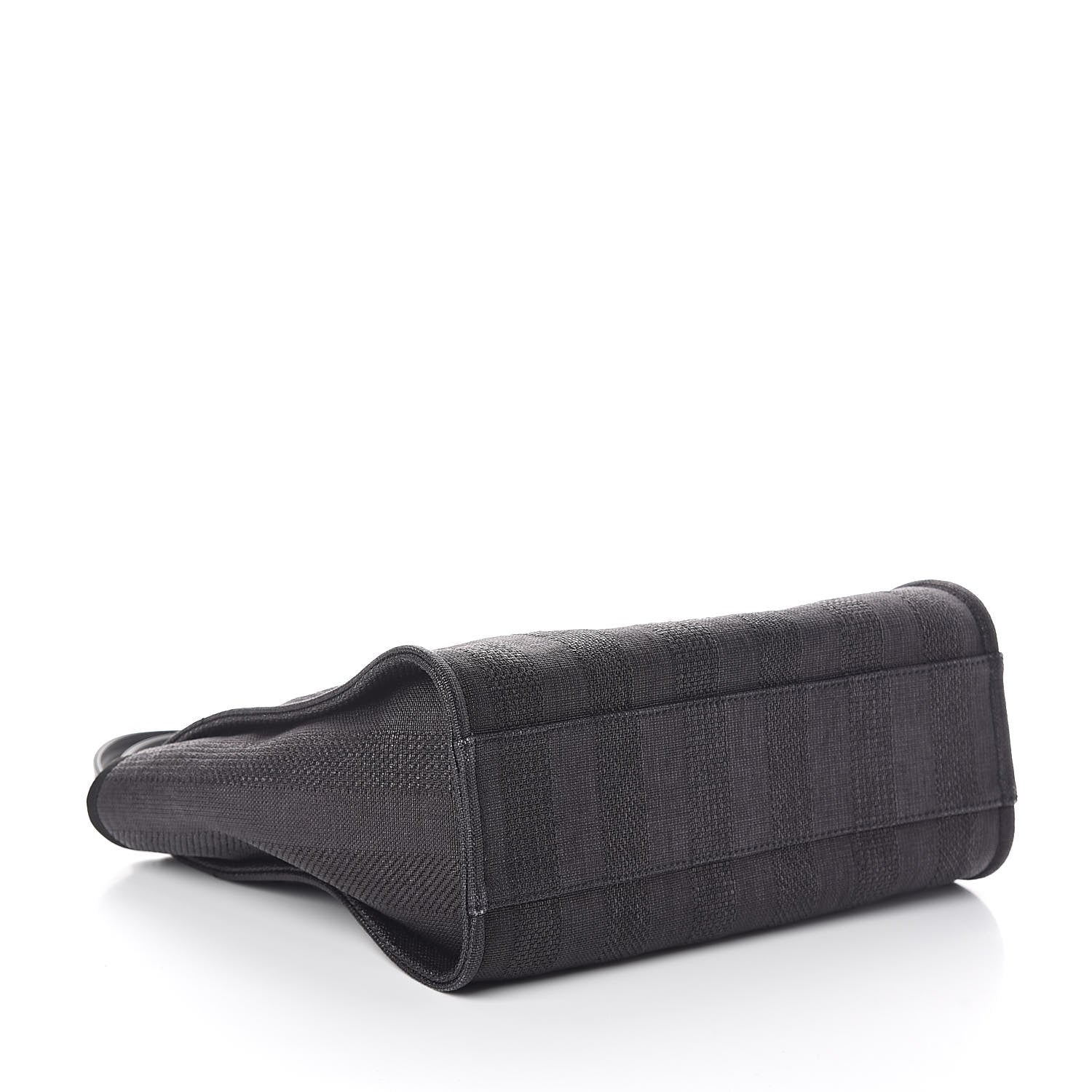 Chanel Mixed Fibers Striped Small Deauville Tote Navy Blue 4 of 11