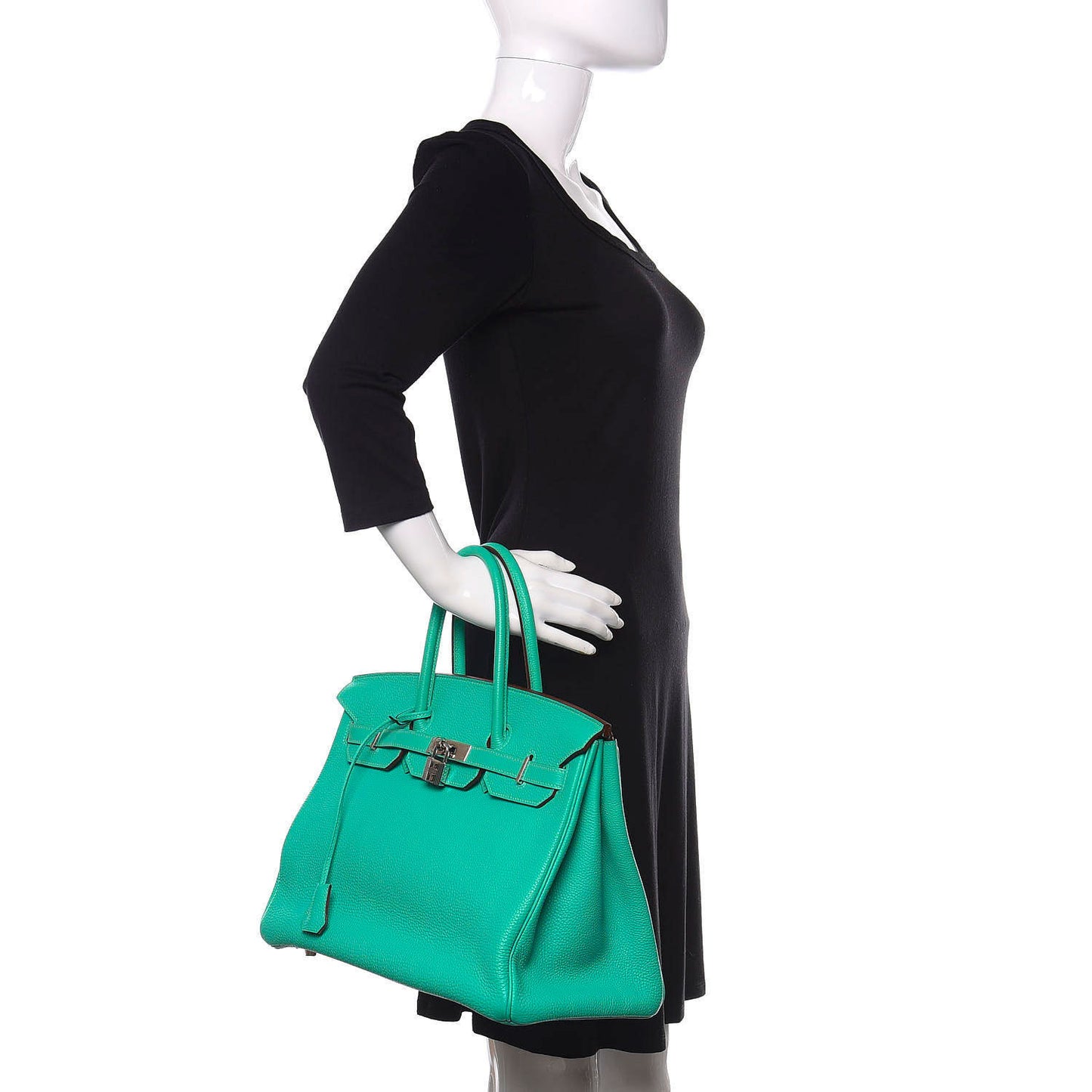 Togo Birkin 35 Bleu Paon