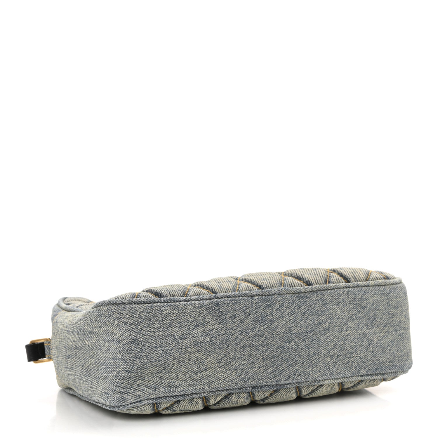 Saint Laurent Denim Matelasse Quilted Summer Embroidered Classic Monogram Camera Bag Blue 4 of 14