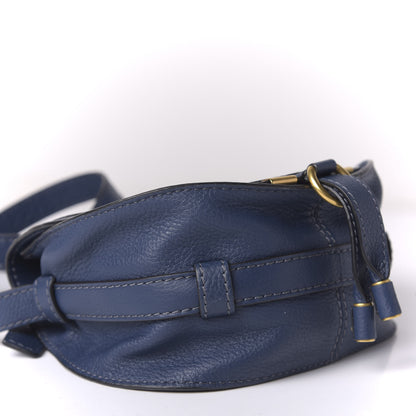 Chloe Calfskin Mini Marcie Round Crossbody Bag Royal Navy 6 of 11