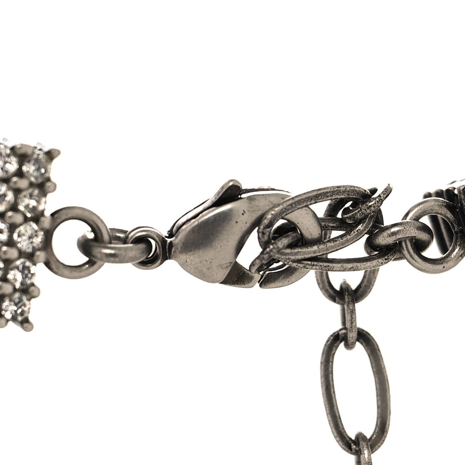 Christian Dior Velvet Crystal Star Choker Necklace Black 4 of 5