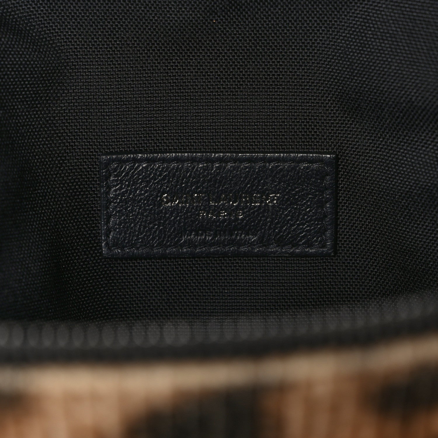 Saint Laurent Corduroy Leopard Print Belt Bag Beige Black 6 of 8