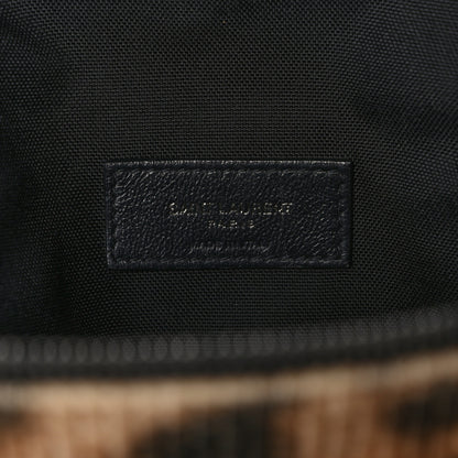 Saint Laurent Corduroy Leopard Print Belt Bag Beige Black 6 of 8