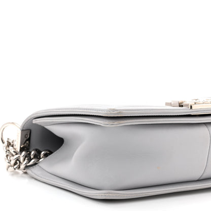 Chanel Lambskin Quilted Medium Boy Flap Grey 9 of 13