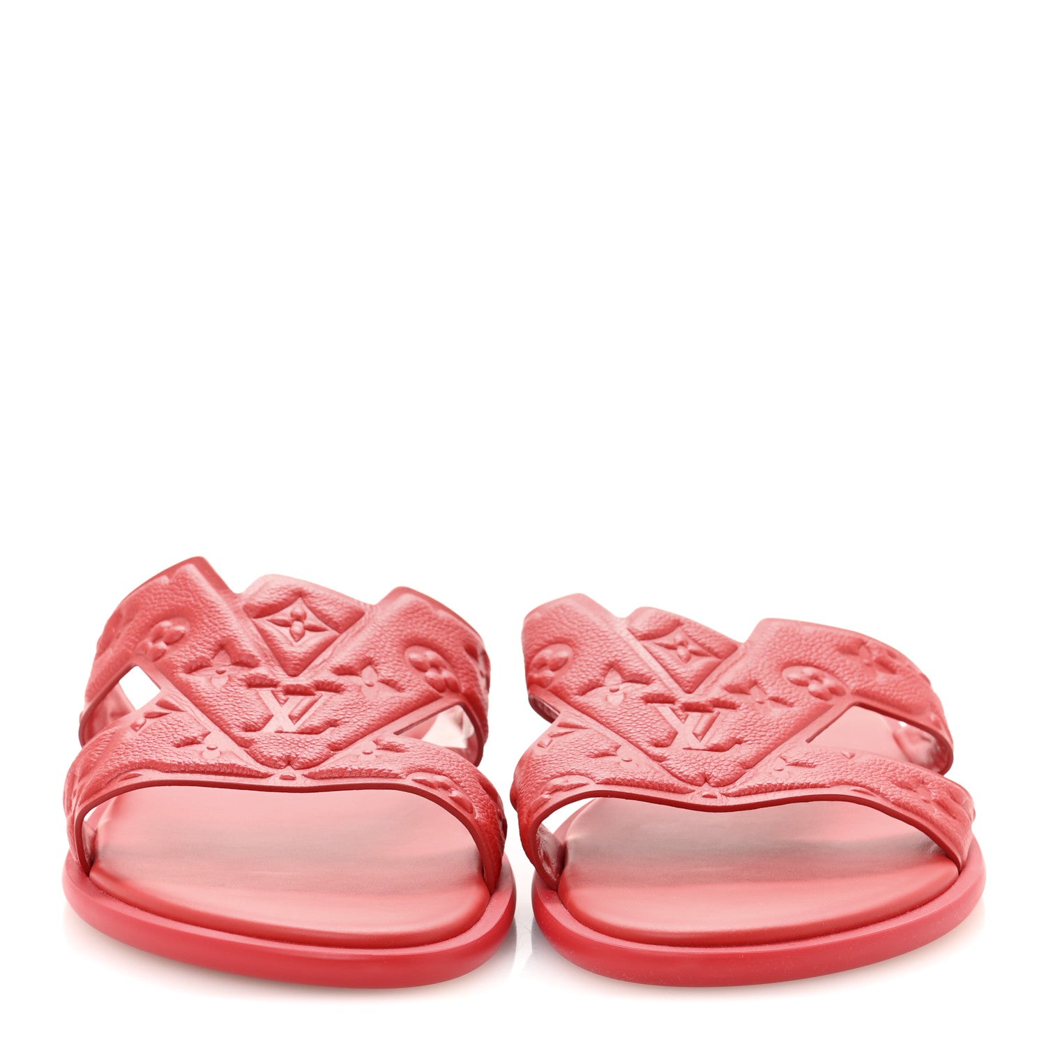 Louis Vuitton Empreinte Mens LV Oasis Mule Sandals 10 Red 3 of 9