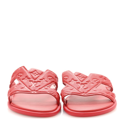 Louis Vuitton Empreinte Mens LV Oasis Mule Sandals 10 Red 3 of 9