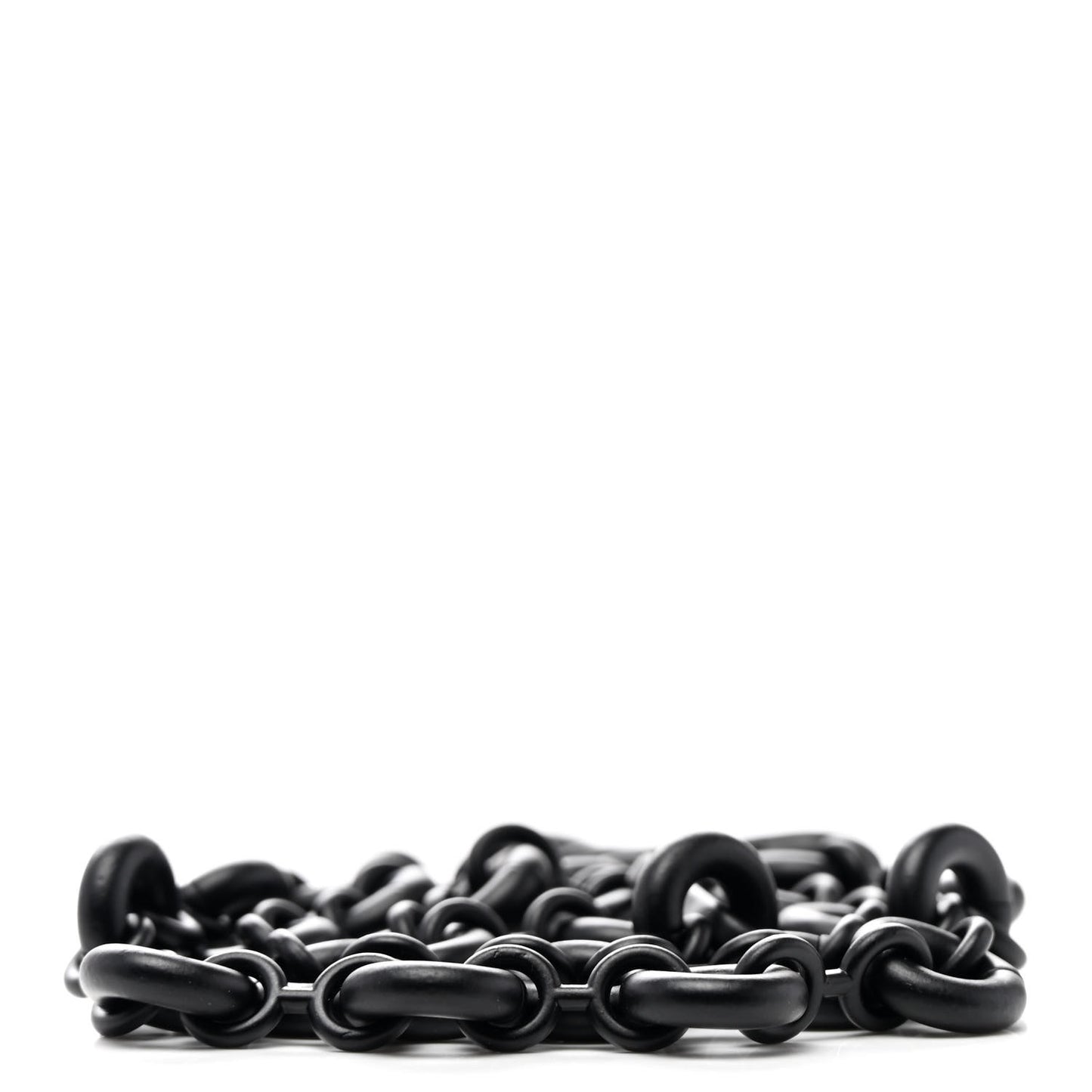Brass Monochrome Donut Chain Shoulder Strap Black