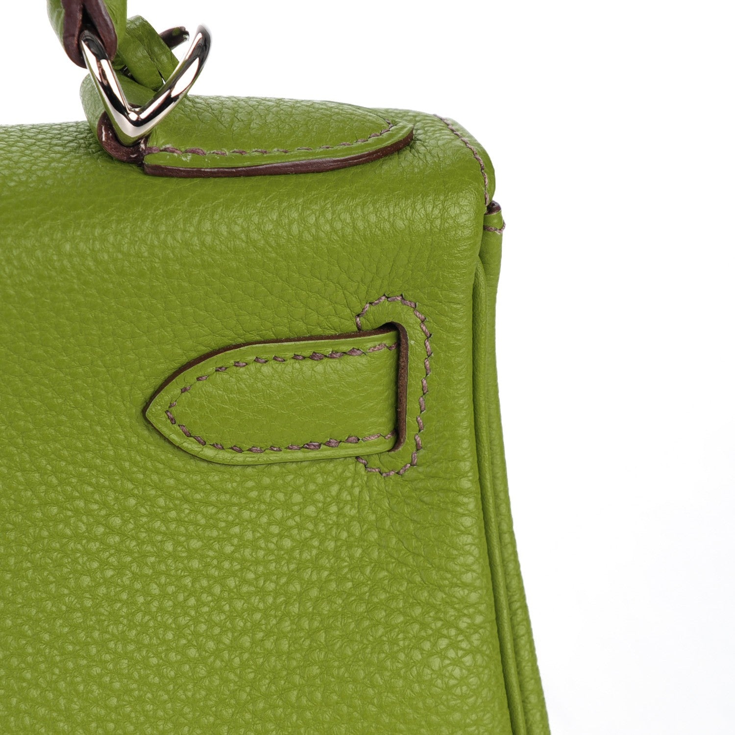 Hermes Taurillon Clemence Kelly Retourne 28 Vert Anis 15 of 27