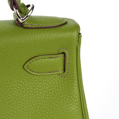 Hermes Taurillon Clemence Kelly Retourne 28 Vert Anis 15 of 27