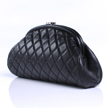 Chanel Lambskin Quilted Timeless Clutch Black 3 of 7