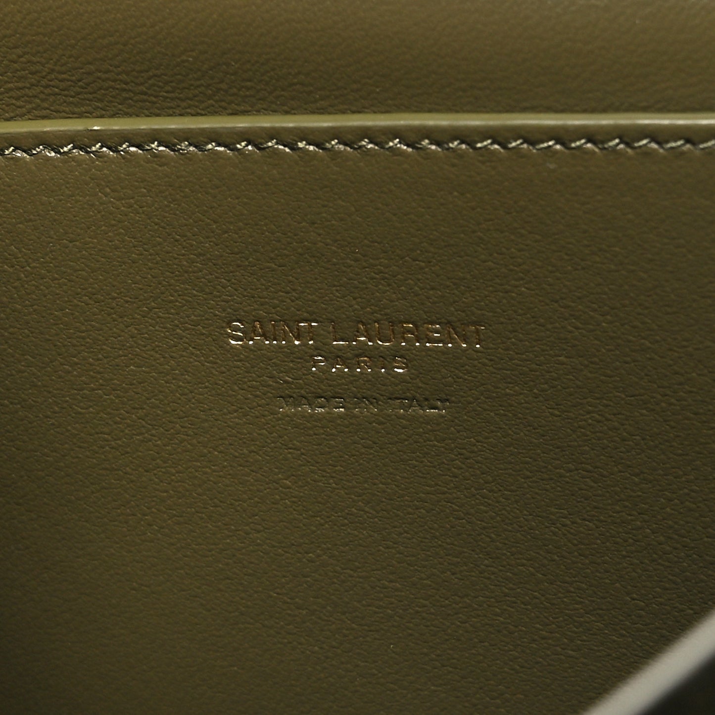Smooth Calfskin Suede Small Reversible Monogram Kate Satchel Loden Green