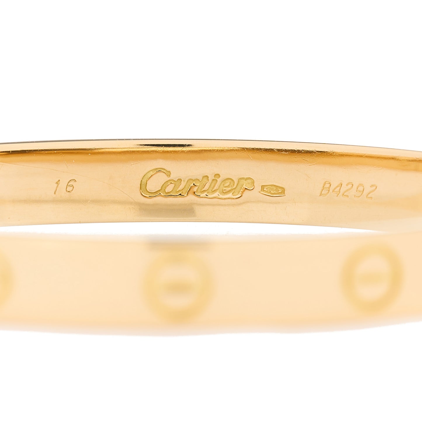18K Yellow Gold LOVE Bracelet 16