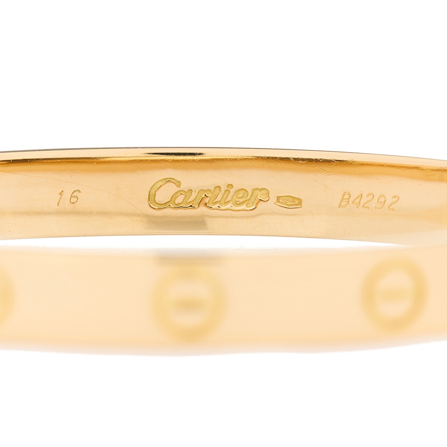Cartier 18K Yellow Gold LOVE Bracelet 16 3 of 3