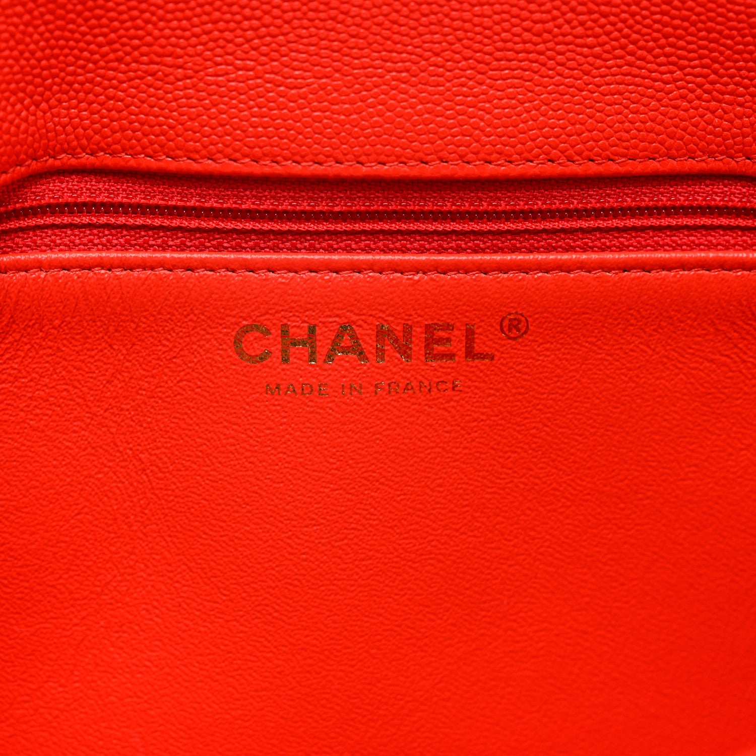 Chanel Caviar Quilted Flap Clutch Red 6 of 9