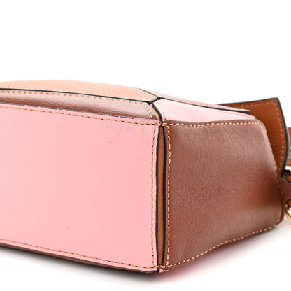 Loewe Calfskin Mini Puzzle Bag Tan Medium Pink 9 of 11