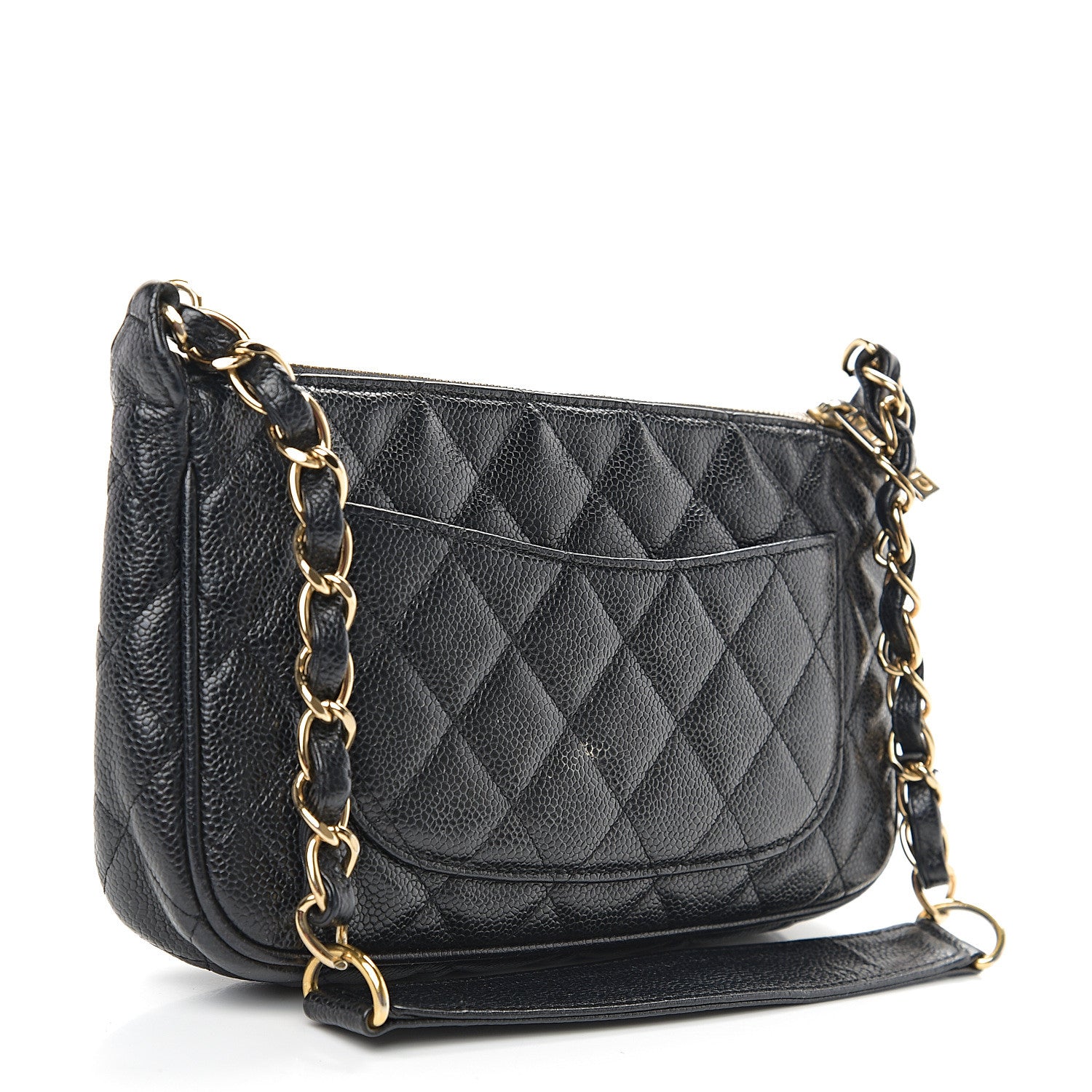 Chanel Caviar Quilted Timeless CC Shoulder Bag Black 2 of 13