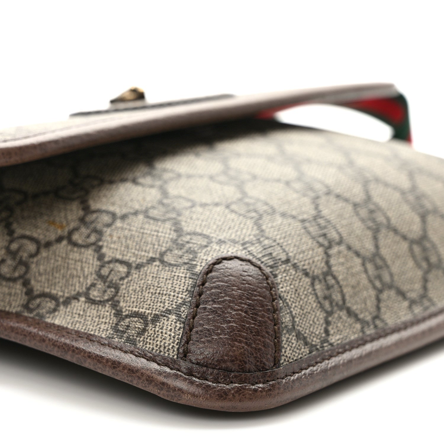 Gucci GG Supreme Monogram Neo Vintage Web Belt Bag Brown 8 of 9