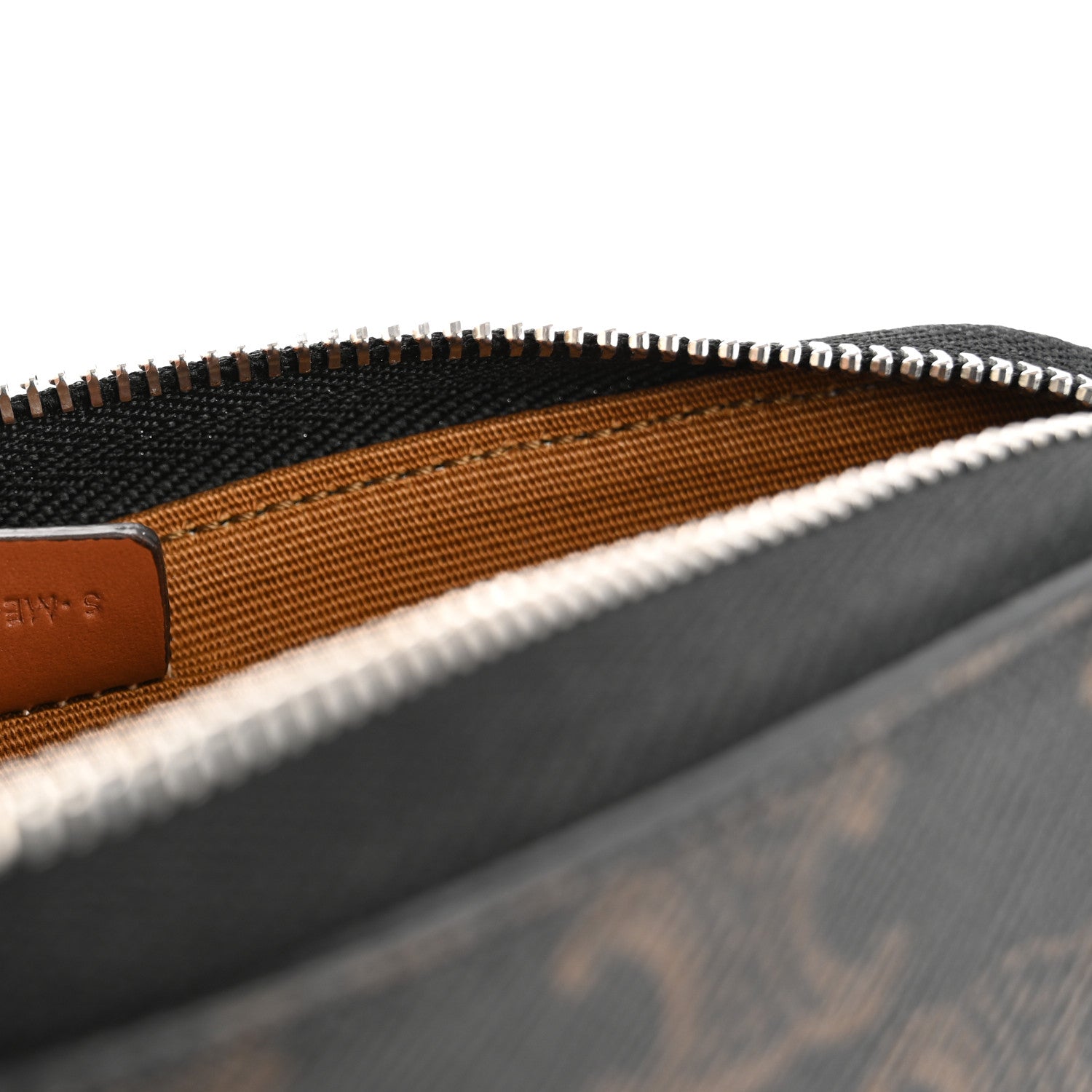 Celine Triomphe Canvas Horizontal Pouch Tan 7 of 11