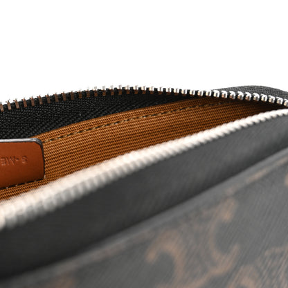 Celine Triomphe Canvas Horizontal Pouch Tan 7 of 11