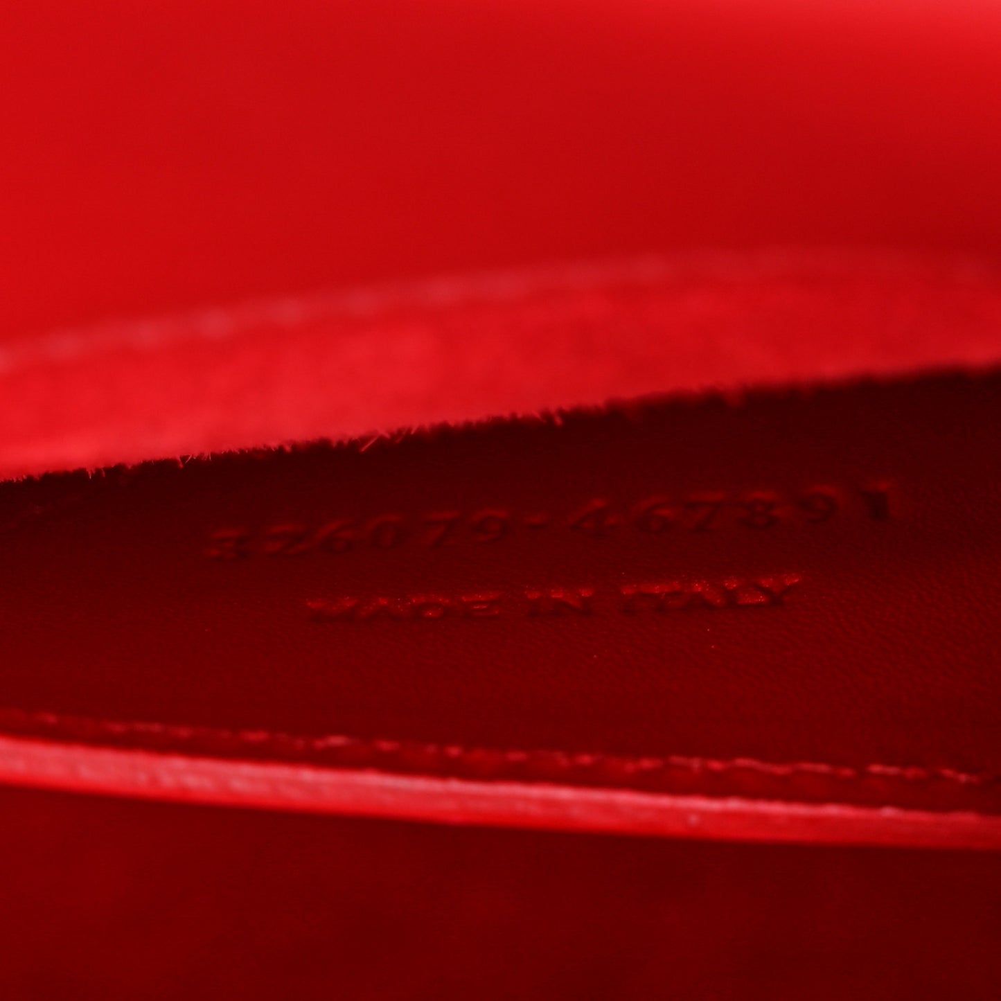 Smooth Calfskin Classic Monogram Cassandre Clutch Red